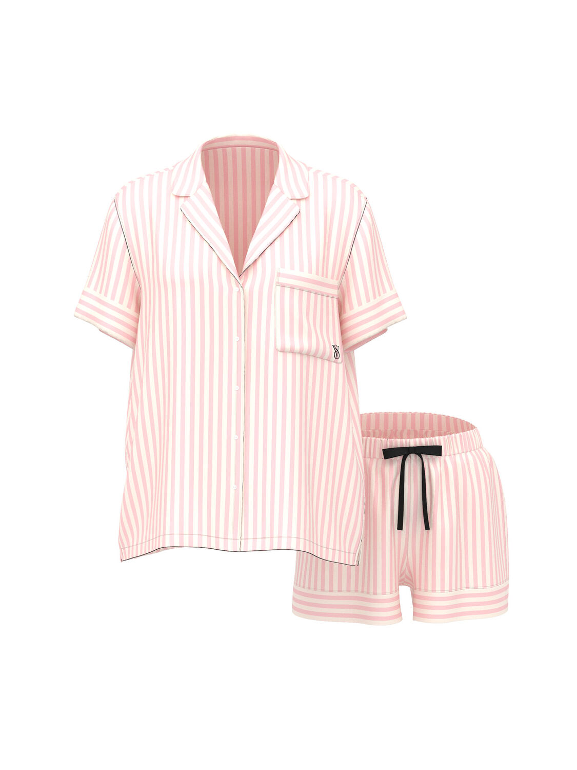 vs Victoria's Secret Glazed Satin Short Pajama Set 3 of 3 